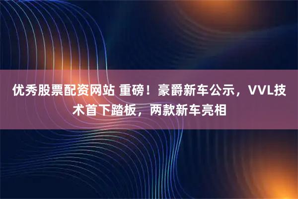 优秀股票配资网站 重磅！豪爵新车公示，VVL技术首下踏板，两款新车亮相